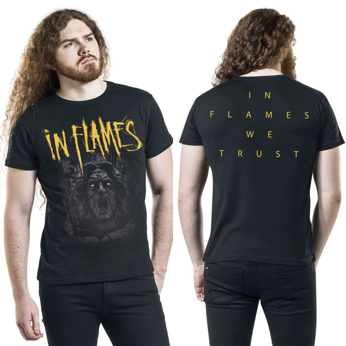 T-shirt en coton graphique Hot in Flames unisexe
