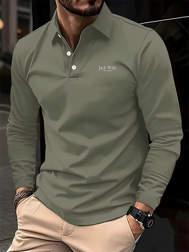 Chemises polo simples de couleur unie pour hommes Mode d'été Manches longues Imprimé 3D Chemise