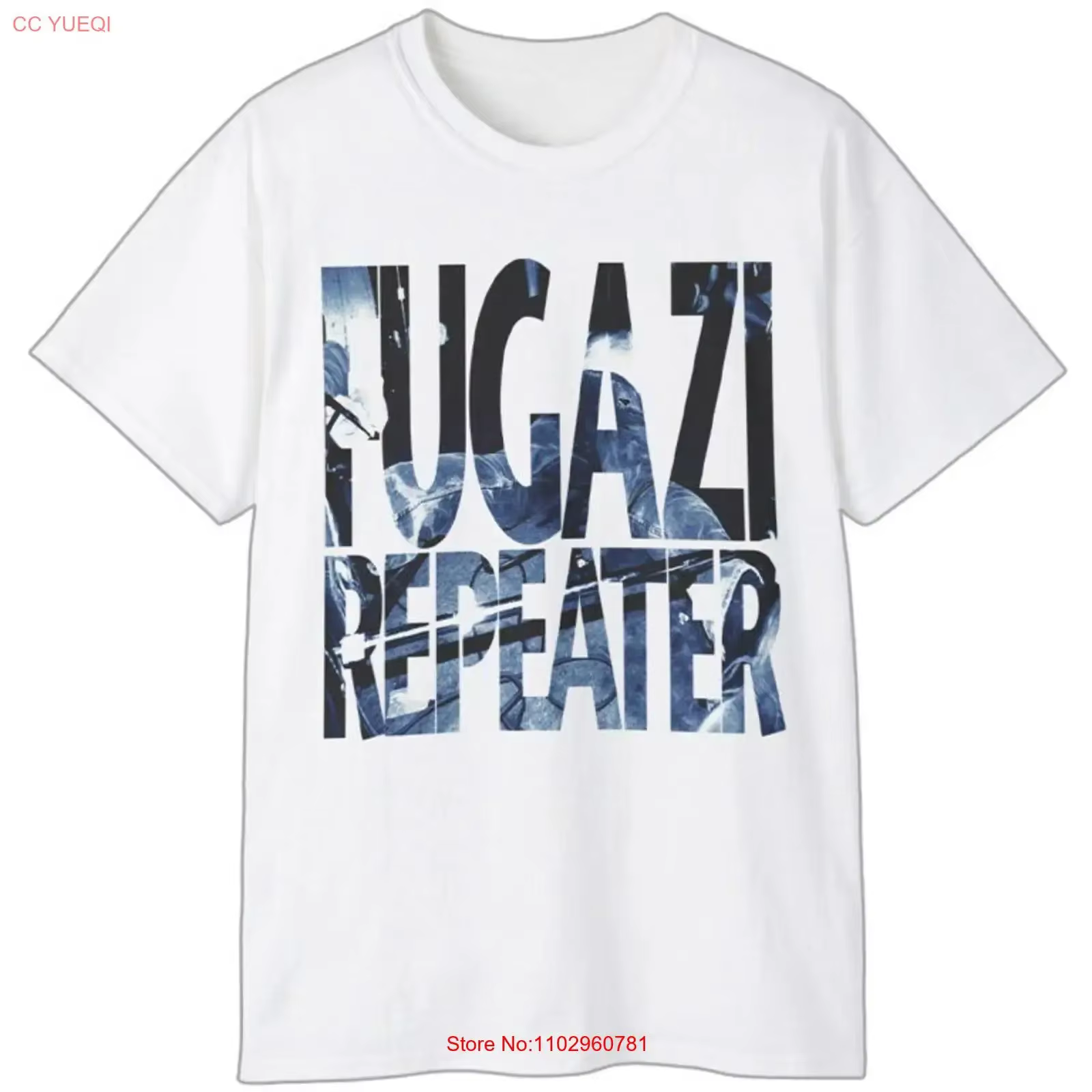 T-shirt rétro Fugazi Repeater S 5XL vintage délavé homme