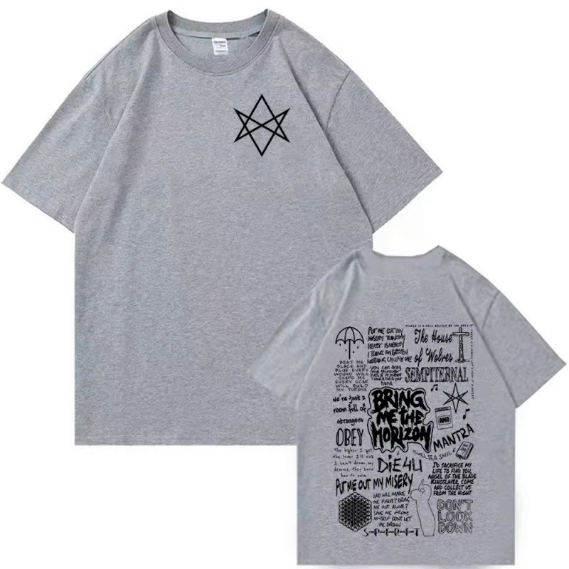 T-shirt imprimé Bring Me The Horizon pour hommes et femmes