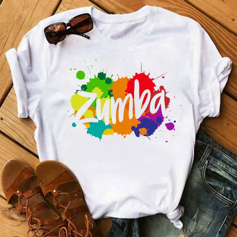 T-shirt imprimé Zumba pour femmes