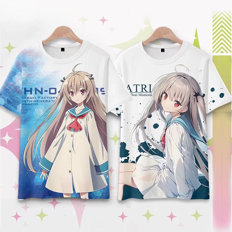 ATRI mes cher Moments jeu japonais AnimeT-Shirts hommes femmes t-shirt à manches courtes chemise de grande taille hauts