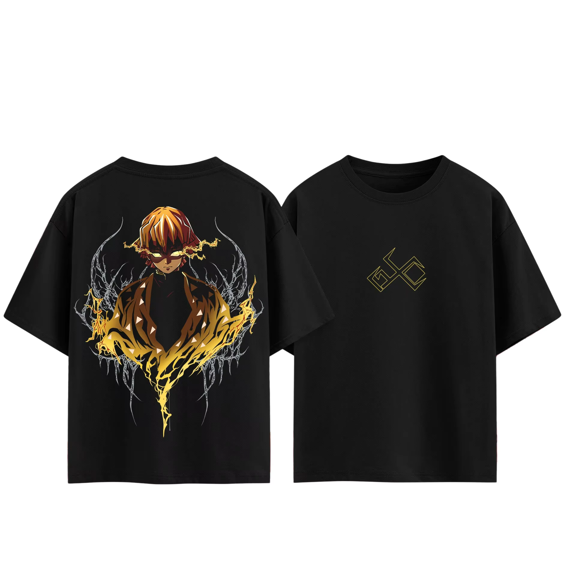 T-shirt Anime Demon Slayer 2026 pour Hommes et Femmes – Vêtements d'été Respirants et Tendance pour Fans d'Anime – Hauts à Manches Courtes
