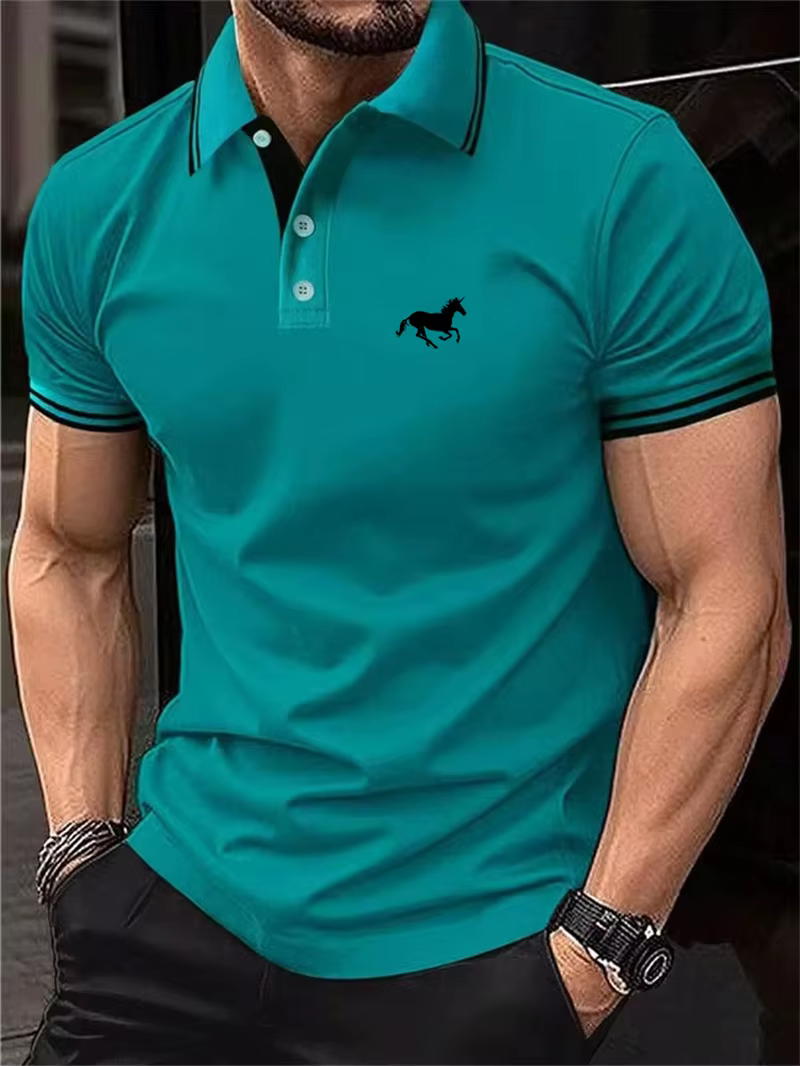 Polo à manches courtes pour hommes