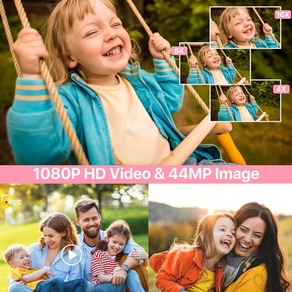 Appareil photo numérique 1080P 44MP caméra