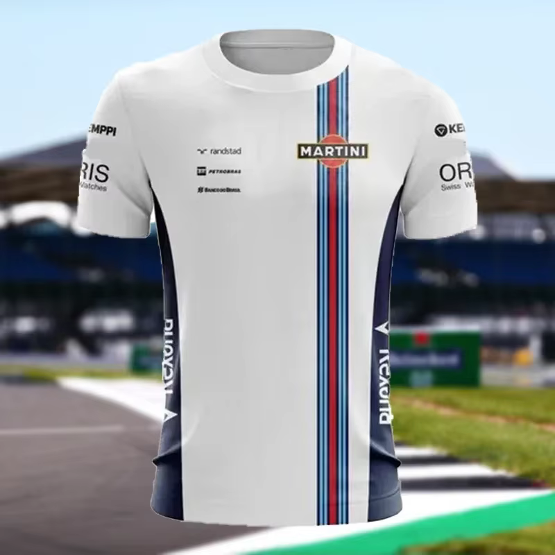 T-shirt décontracté respirant à manches courtes pour pilotes de course et passionnés de sports extrêmes