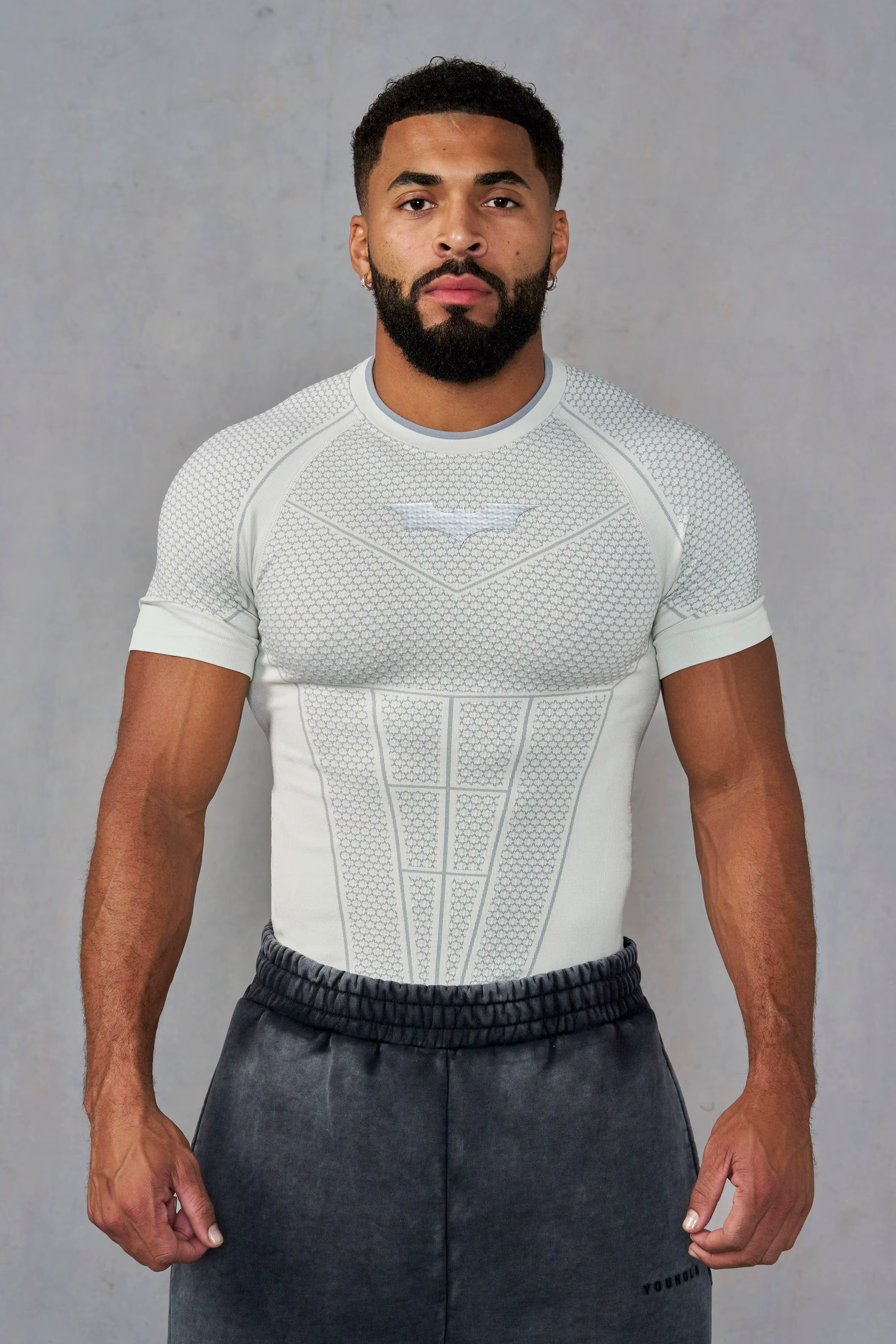 Été nouveau T-shirt serré pour hommes survêtement YA sport Fitness sensation de glace ajustement
