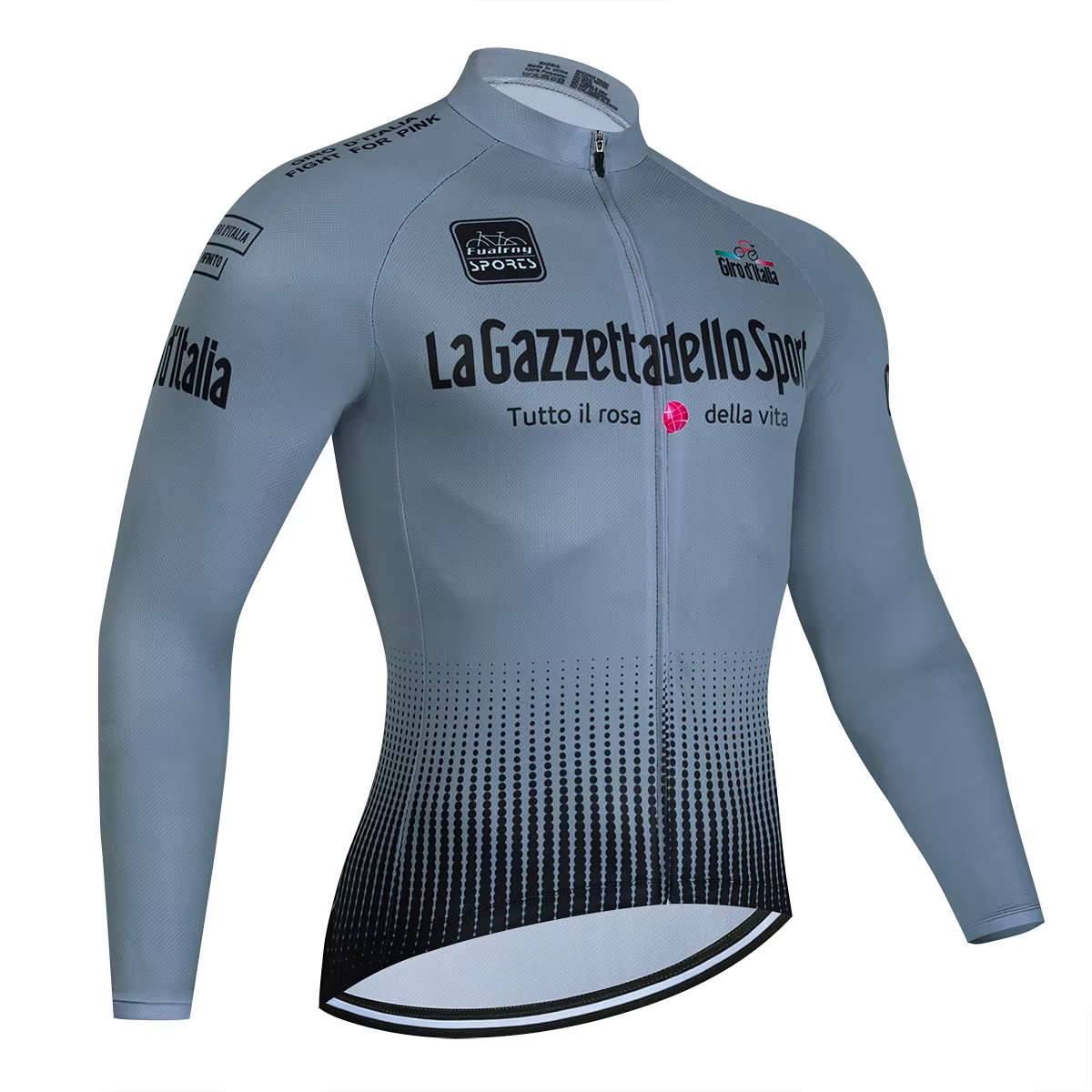 T-shirts de cyclisme gris pour hommes