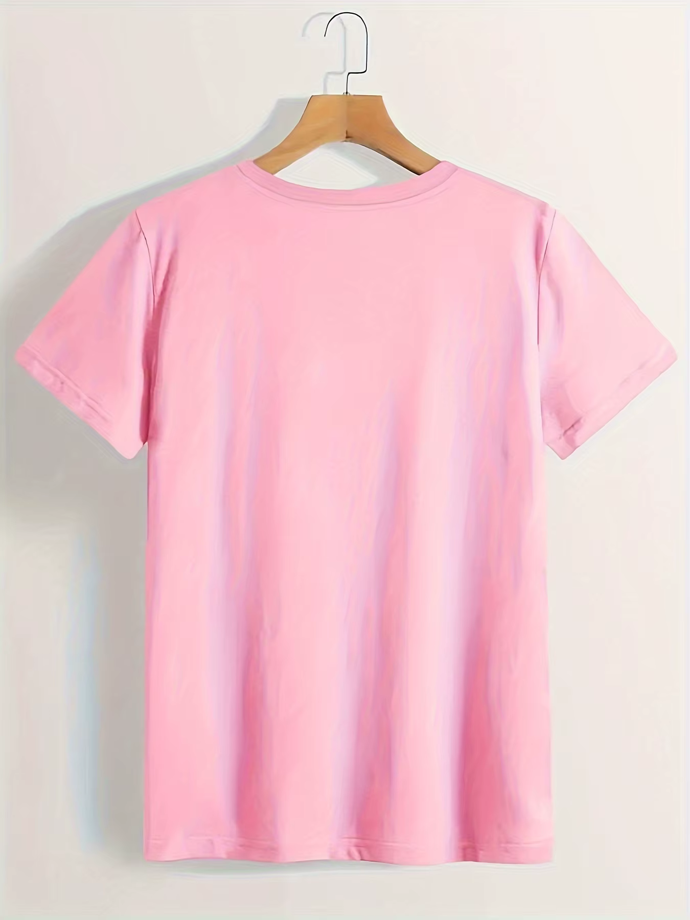 T-shirt imprimé cœur, manches courtes