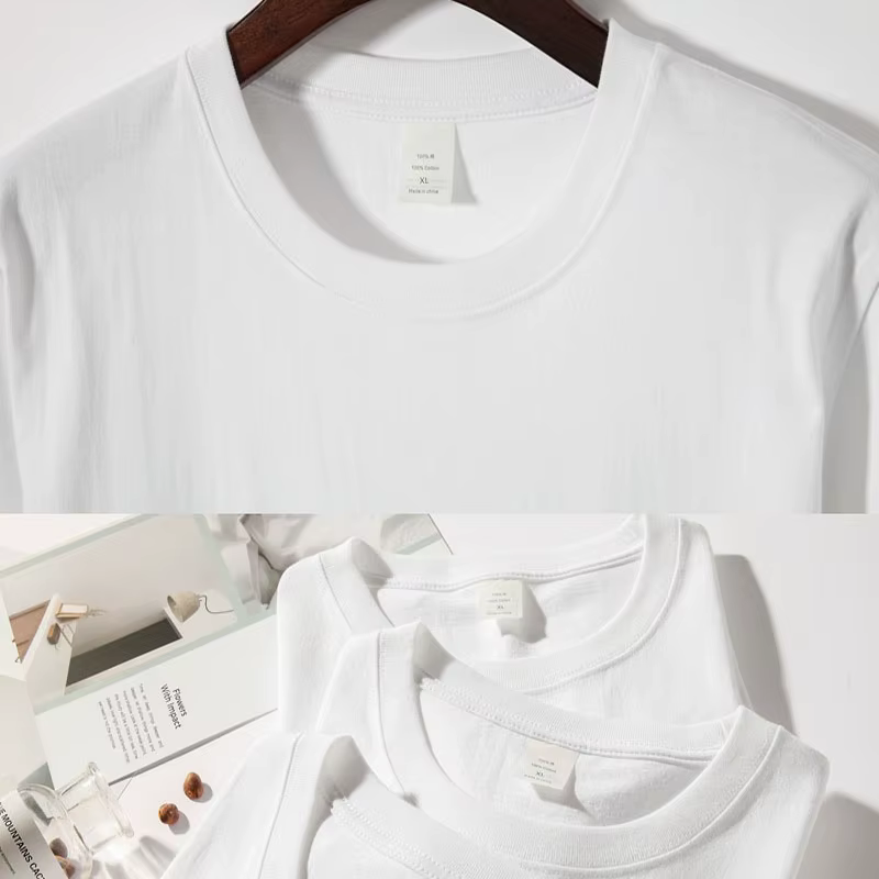 T-Shirt à Manches Courtes et Col Rond pour Homme