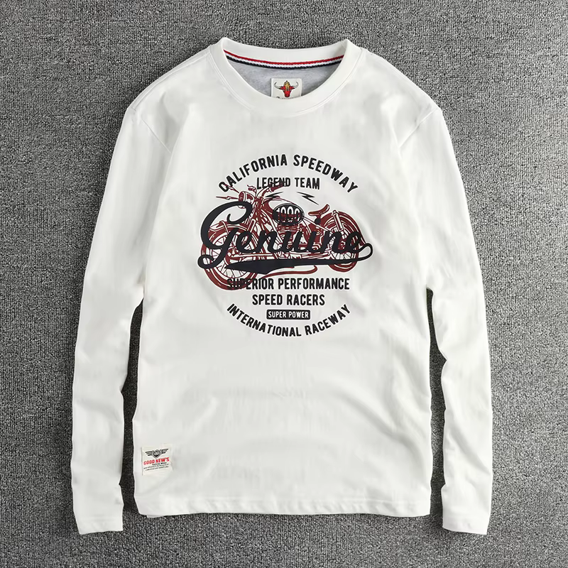 T-shirt à manches longues personnalisé pour hommes