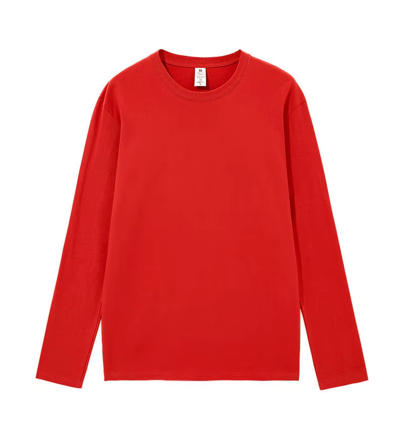 T-shirt manches longues en coton pour hommes et femmes