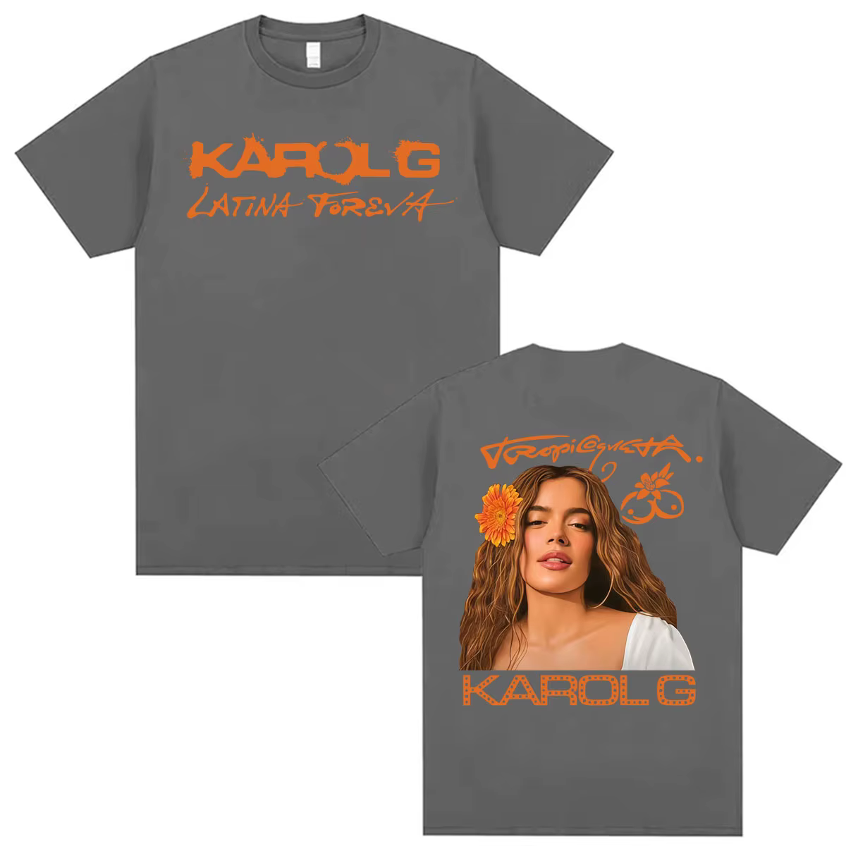 T-shirt de la tournée d'album Tropicoqueta 2026 de la chanteuse Karol G