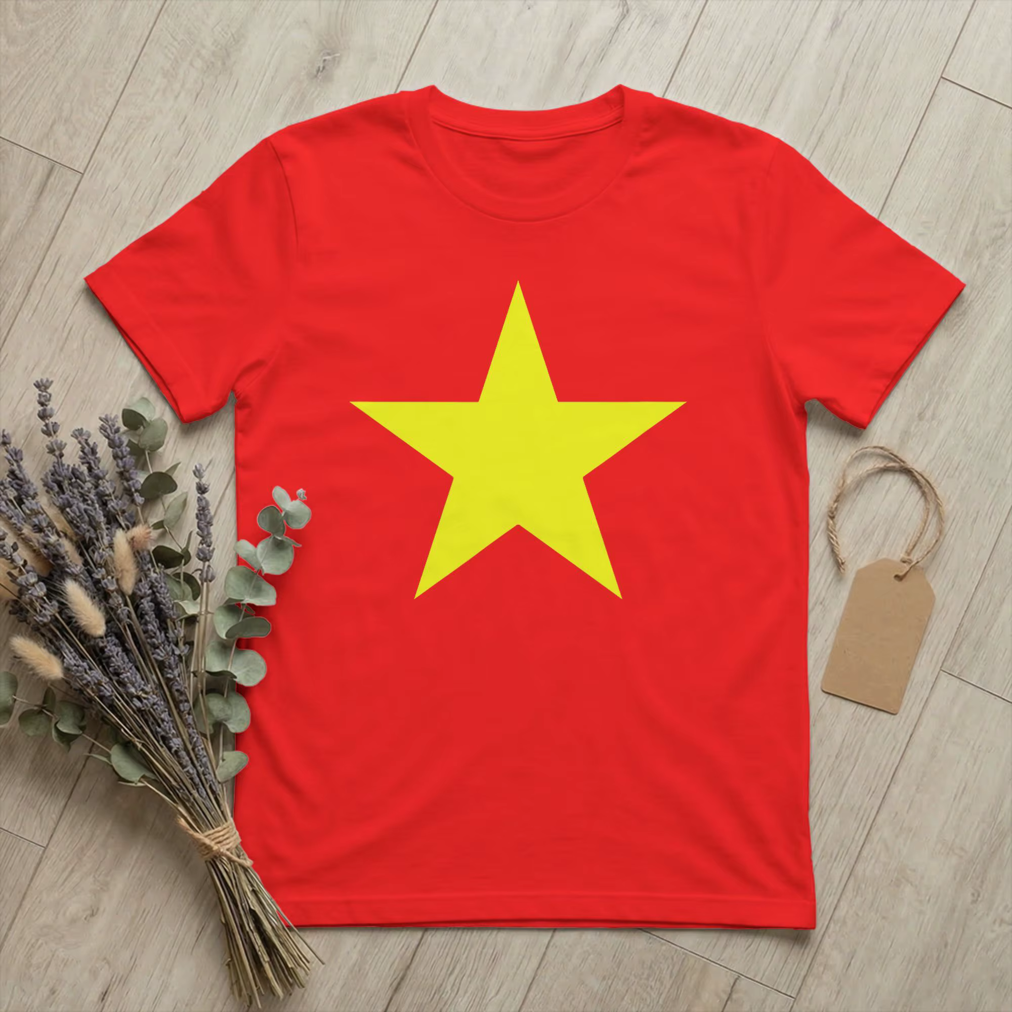 T-shirt pour homme avec drapeau du Vietnam