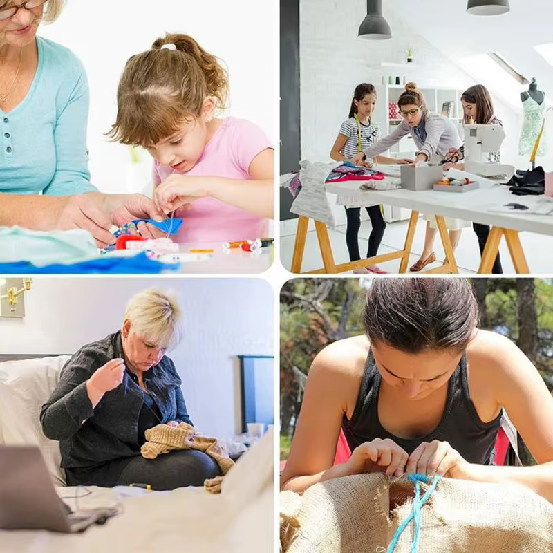 Nouvel ensemble de fournitures de couture Premium-Kit complet d'aiguilles et de fils pour débutants