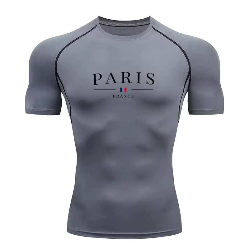 T-shirt de sport moulant pour homme