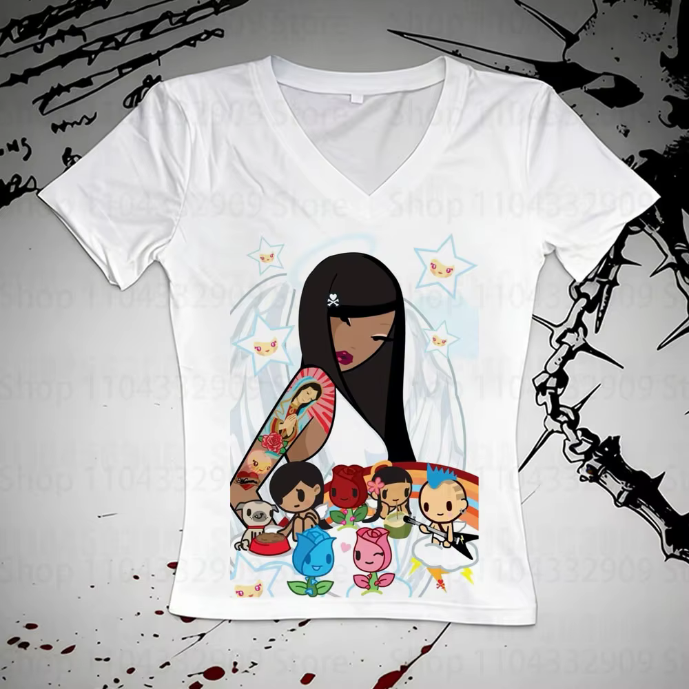 T-shirts Emo pour filles