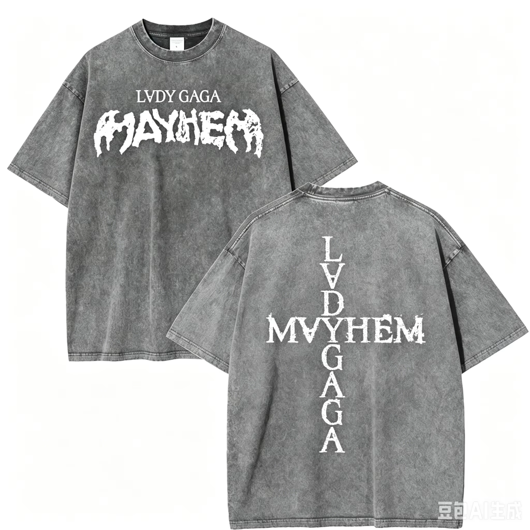 T-shirt vintage Lady Gaga Mayhem pour homme