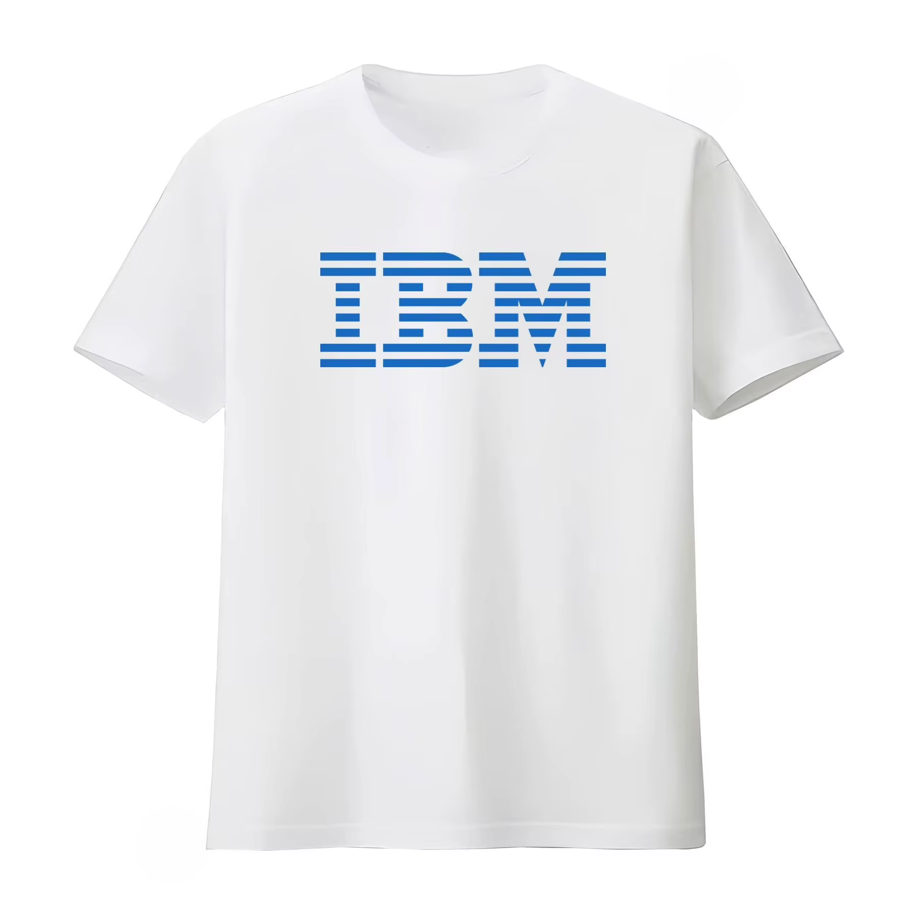 T-shirt IBM – Design élégant bleu et noir pour les passionnés de technologie – Haut décontracté polyvalent – Vêtements