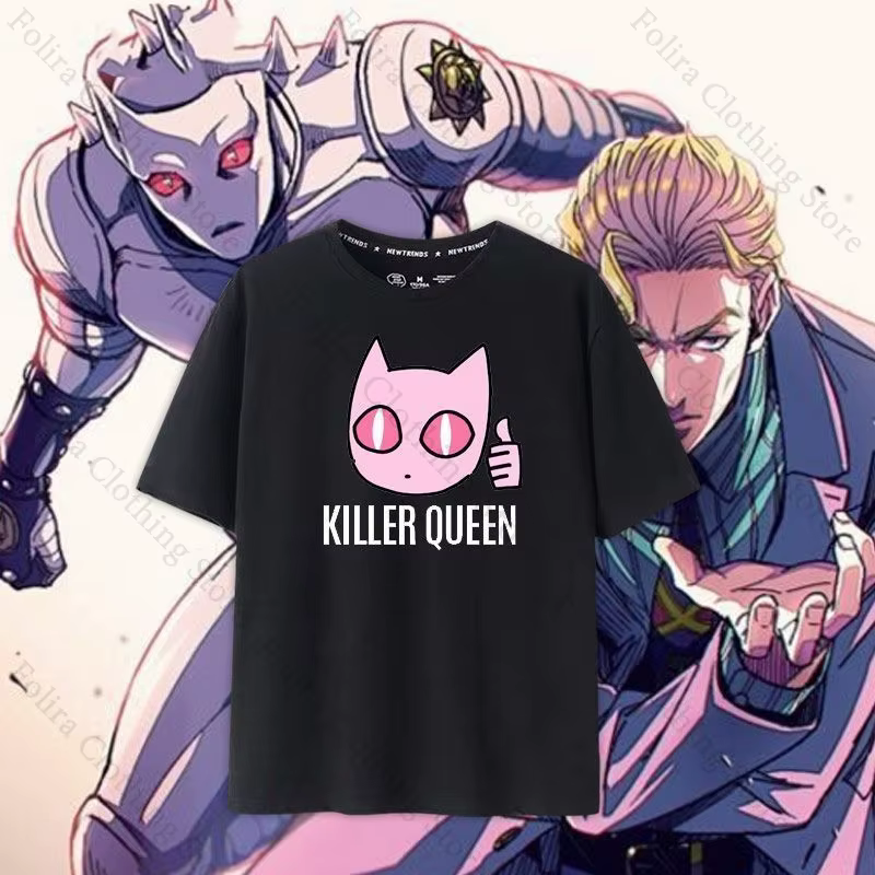 JOJO partie 4 tueur reine Kawaii imprimé T-shirt été hauts à manches courtes