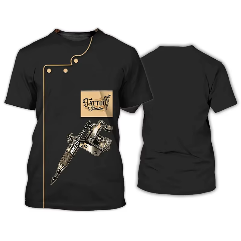 T-shirt à manches courtes à col rond pour hommes et femmes