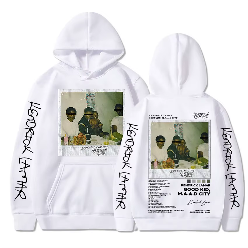 Kendrick Lamar Good Kid sweat à capuche pour hommes Hip-Hop couverture d'album de musique