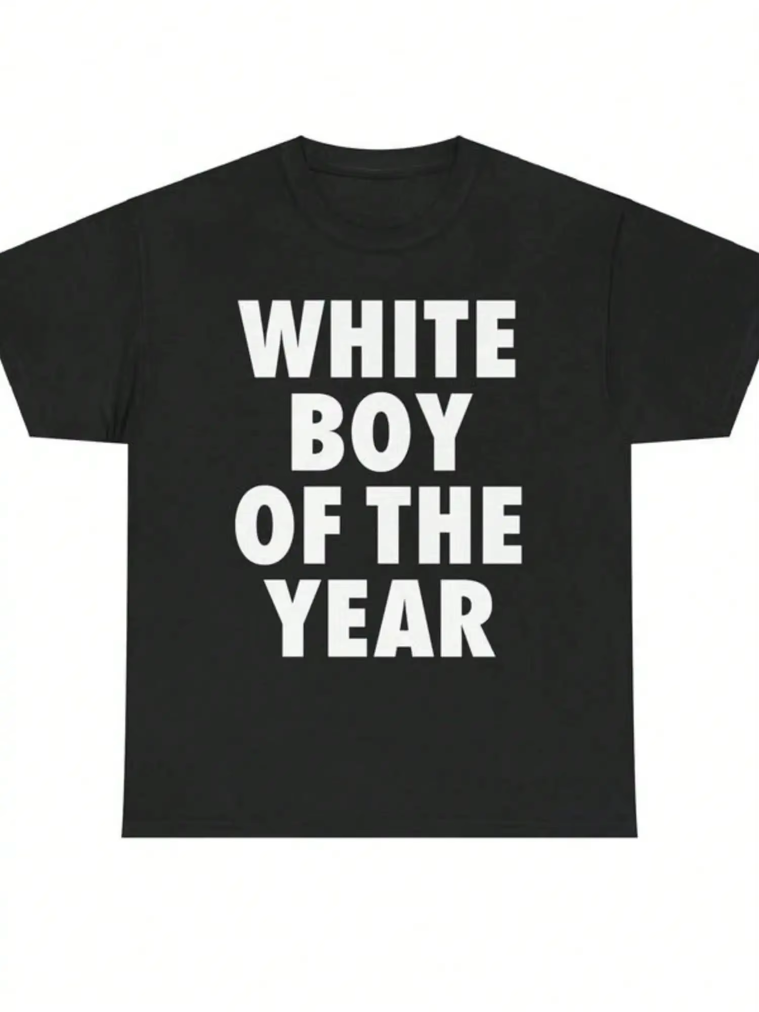 T-shirts WHITE BOY OF THE YEAR imprimés à manches courtes