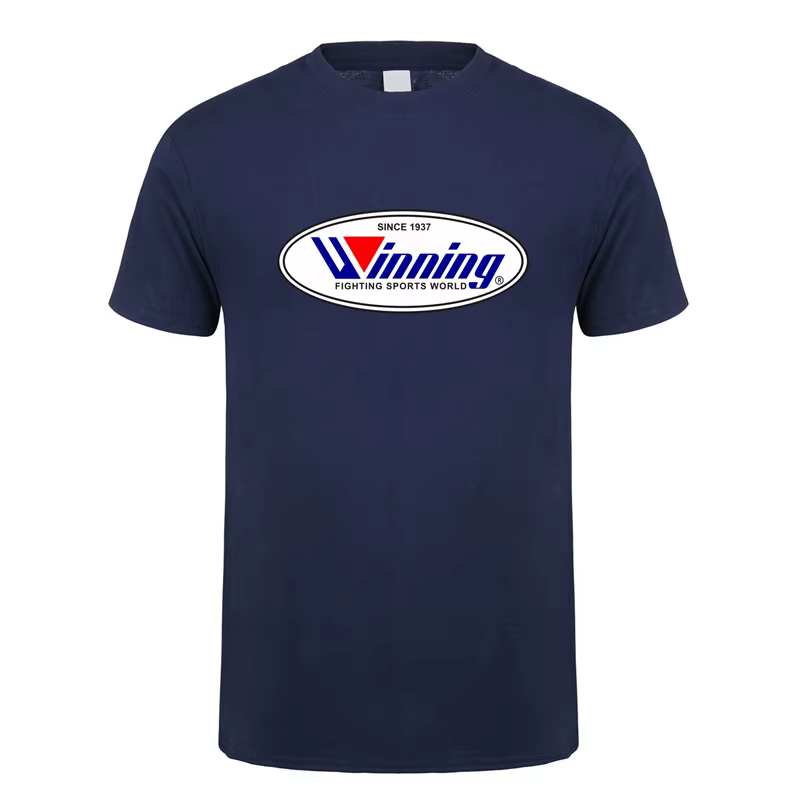 Gagner boxe t-shirt été hommes coton à manches courtes T-shirts gagnant