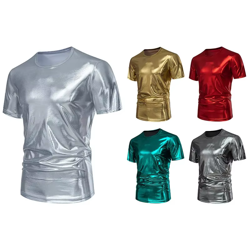 T-Shirt à manches courtes et col rond pour hommes