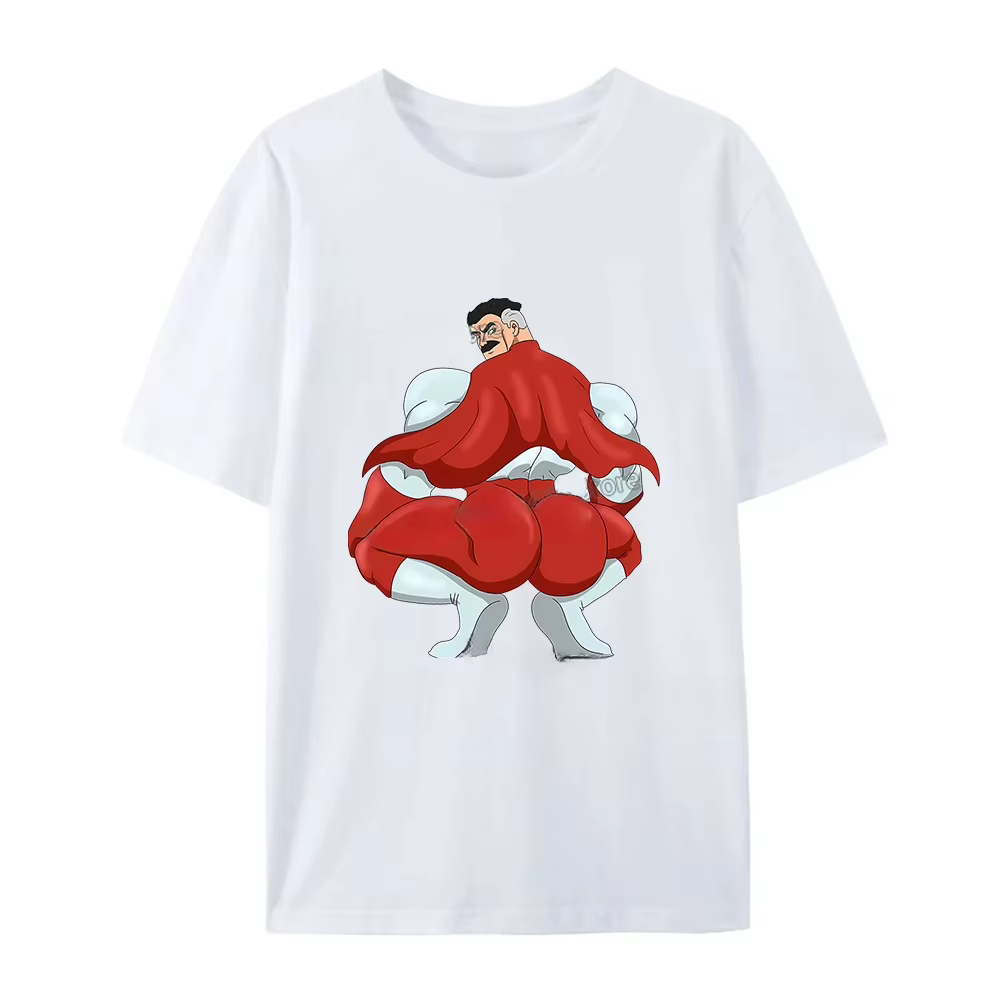 100% coton Invincible T-shirt drôle squelette T-shirt pour hommes