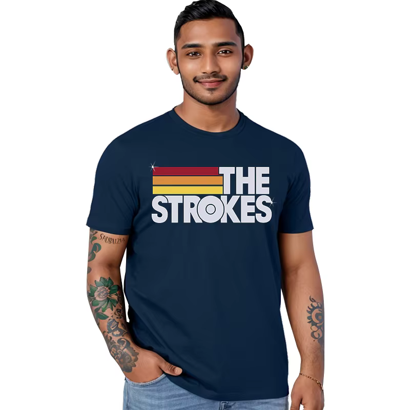 Les coups coton T-shirt hommes bande de Rock indépendante