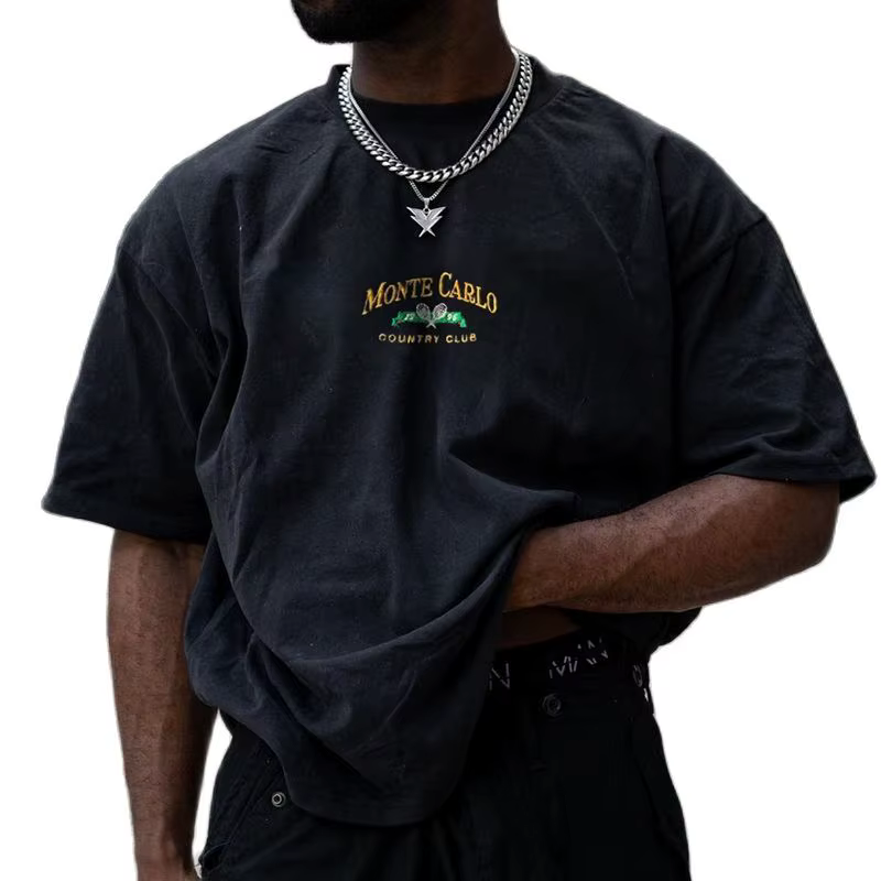 T-shirt surdimensionné à manches courtes pour hommes