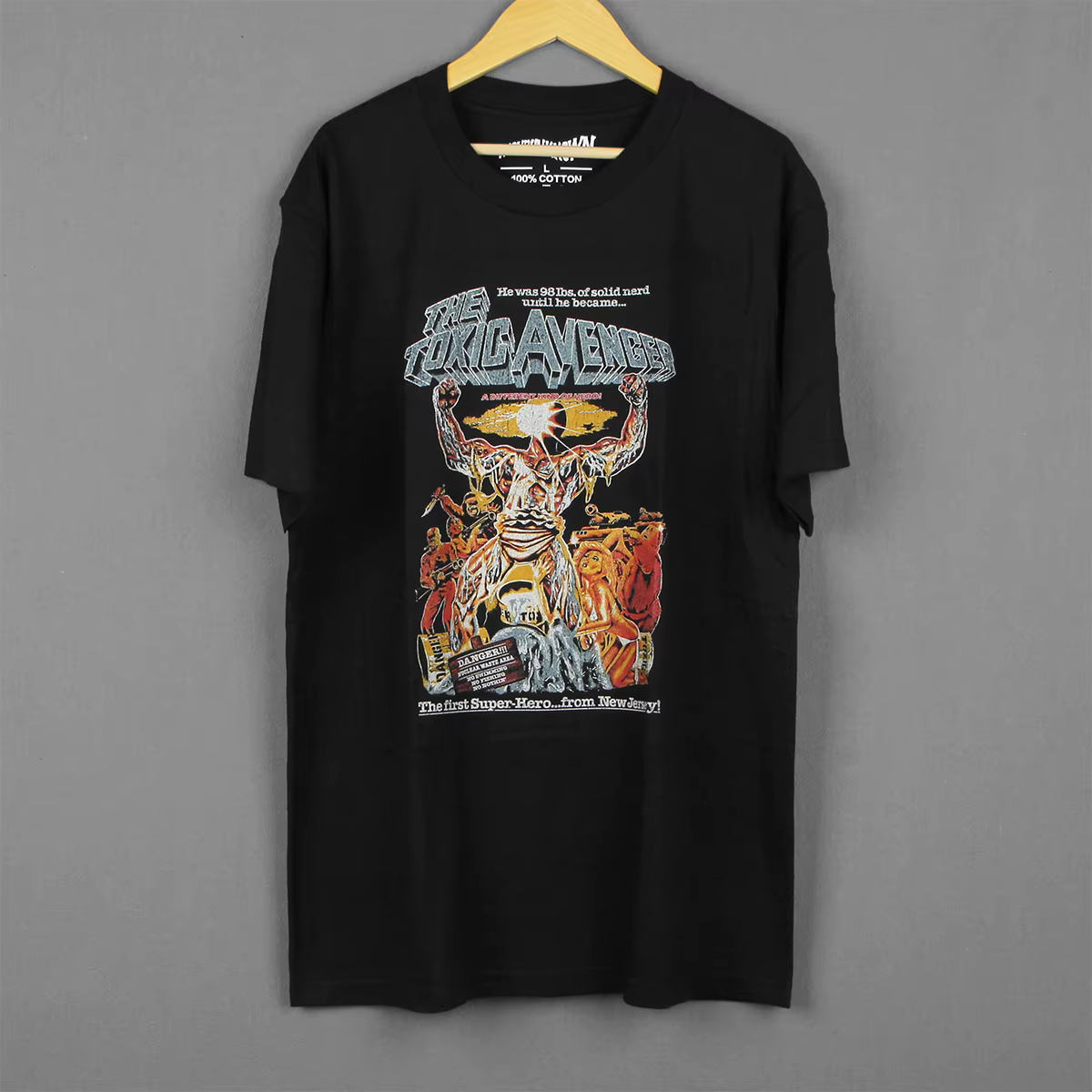 The Toxic Avenger t-shirt 80S culte horreur B film rue poubelle cerveau dommages unisexe graphique manches courtes coton imprimé chemises