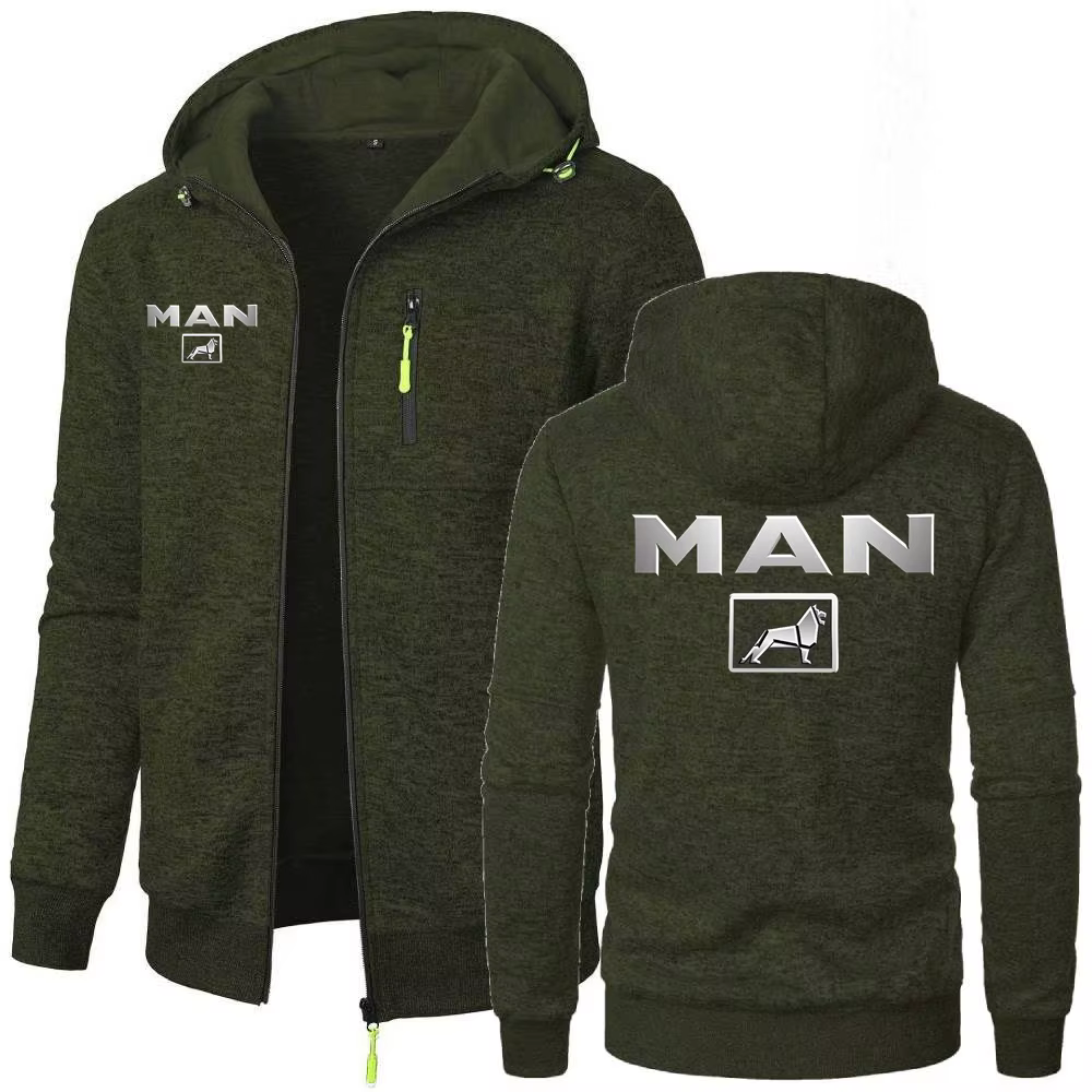 Simple confortable sweat veste camion homme vêtements d'extérieur à capuche hommes expédition coupe-vent chaud écharpe