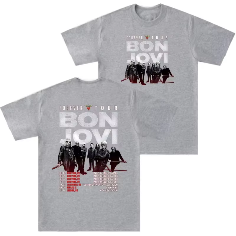 T-shirts Bon Jovi Forever Tour pour hommes