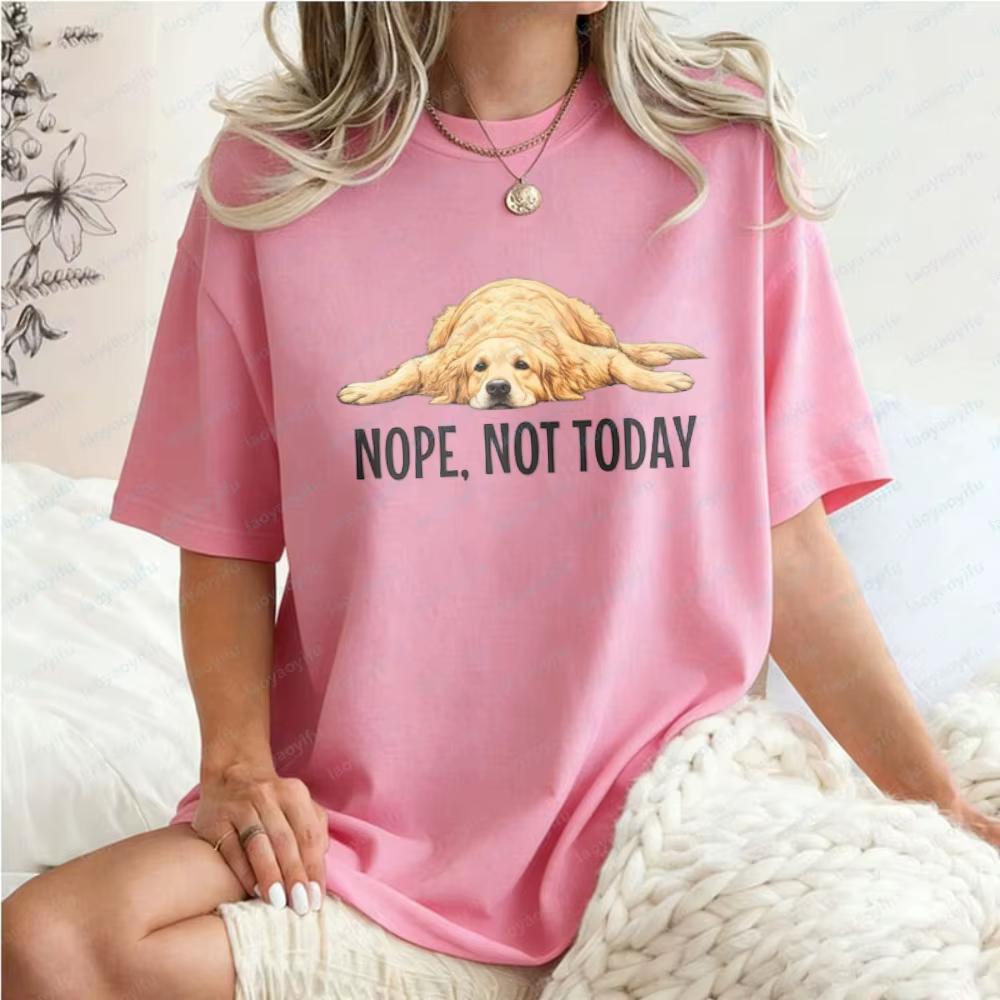 T-shirt Golden Retriever drôle « Non