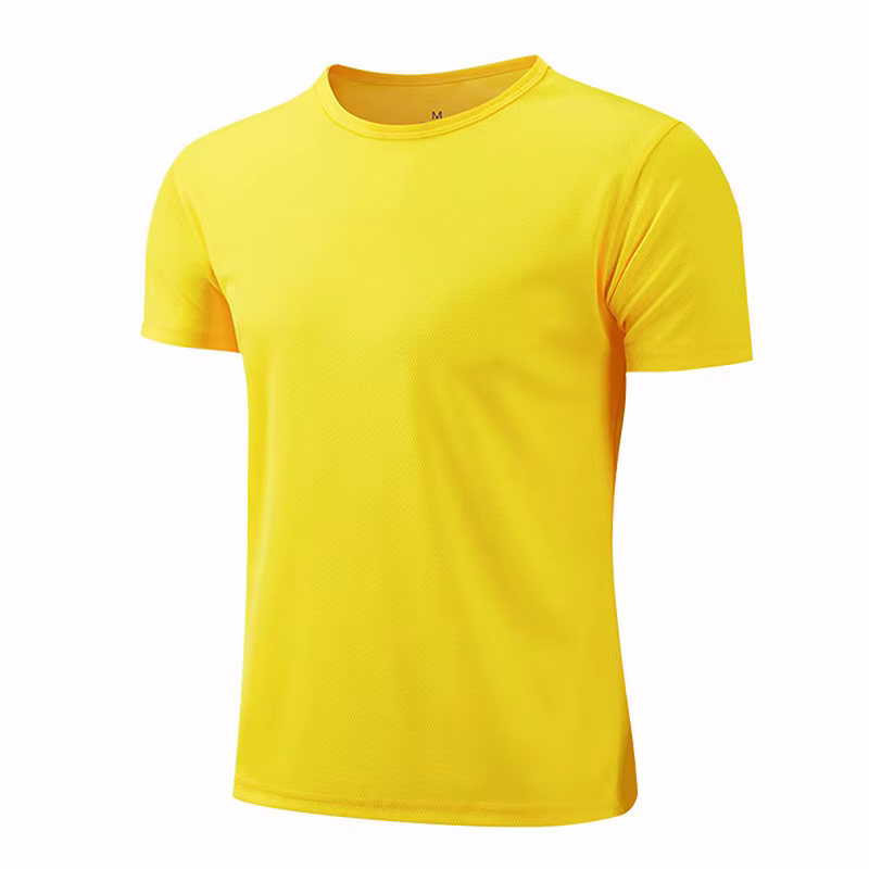 Séchage rapide col rond Sport T-shirt maillots de gymnastique Fitness chemise formateur course