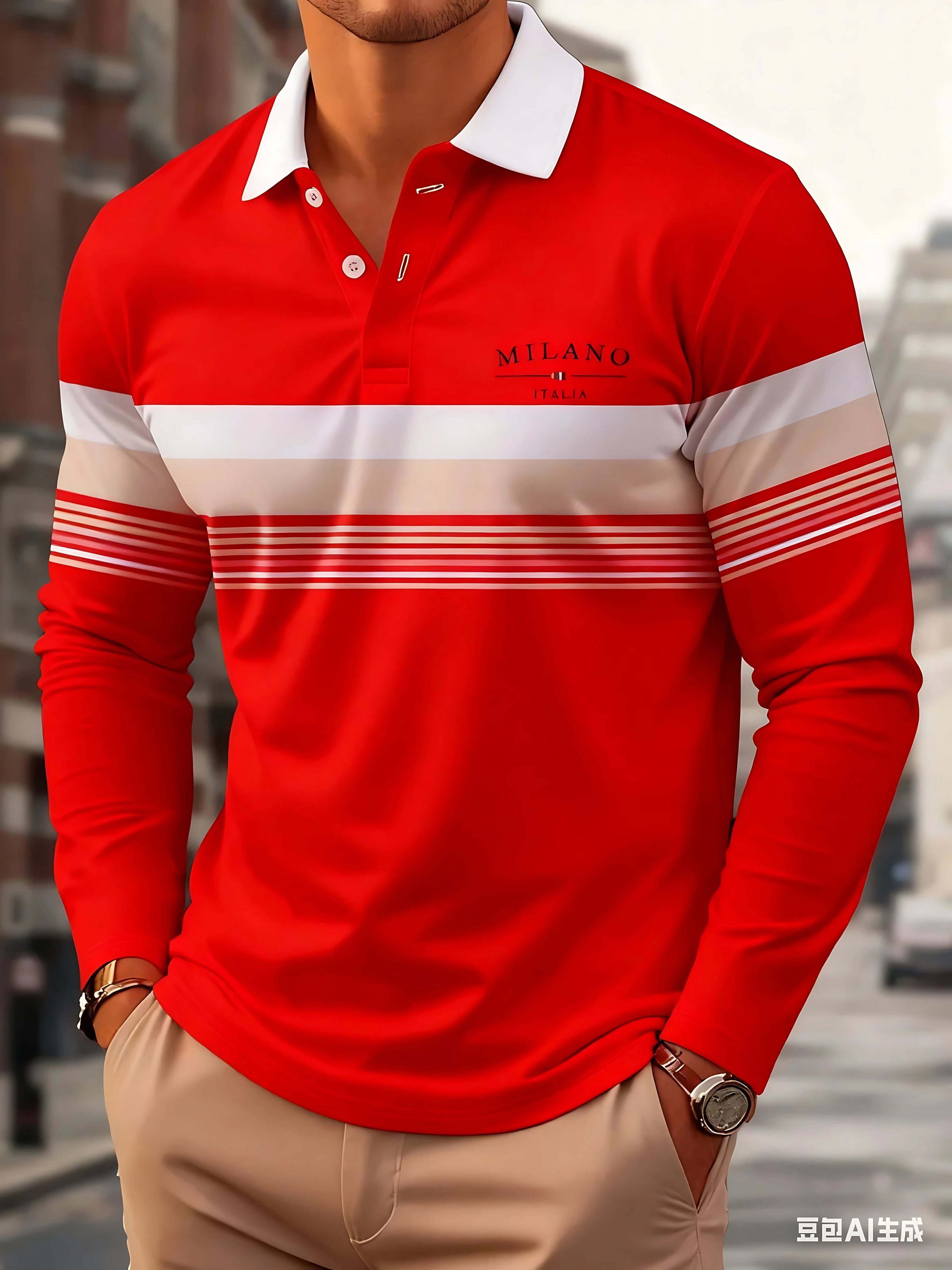 La nouvelle chemise POLO douce pour la peau pour hommes de printemps et d'automne 2025 est un vêtement