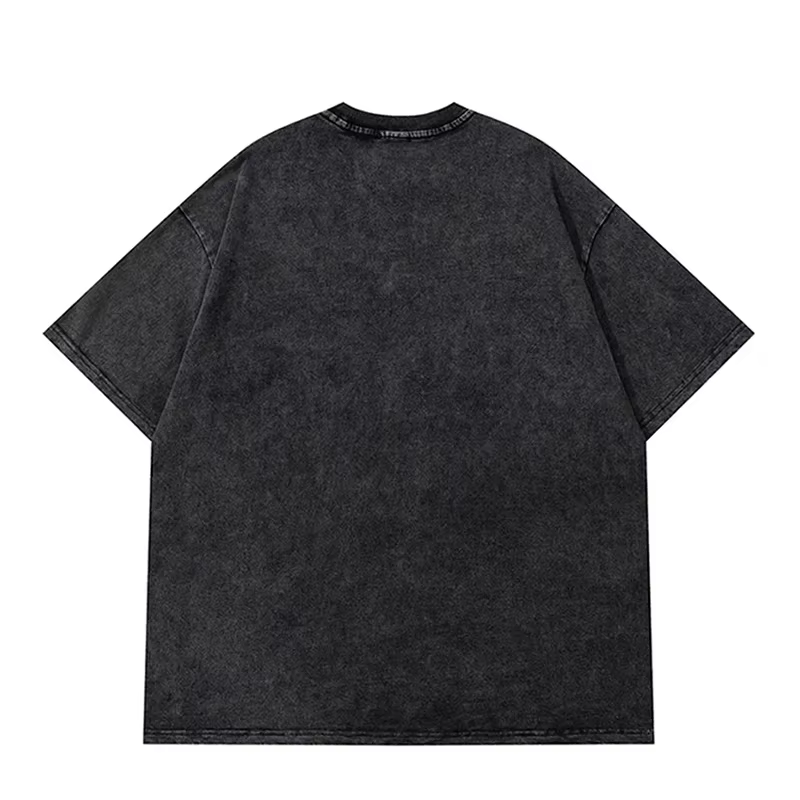 2025 lavé Vintage T-Shirts rue Hip Hop rétro Punk t-shirt femmes Harajuku décontracté coton à manches courtes lavage à