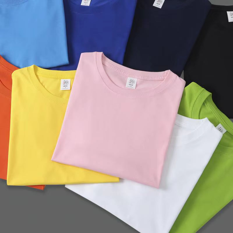 T-shirt à manches courtes et col rond pour hommes et femmes