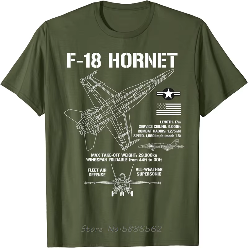 F-18 Hornet Fighter Jet Specs avion militaire F18 T-Shirt surdimensionné unisexe