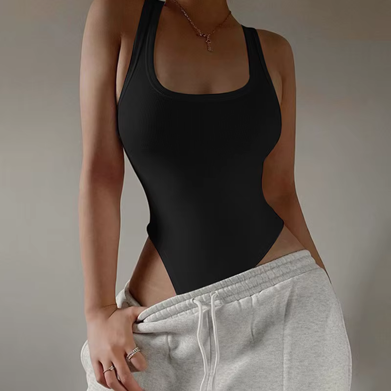 Combinaison de batterie en fibre tricotée pour femme, Halter Y-Off initié, Batterie de rue décontractée, Wlwear sexy, Hot Summer, 2024