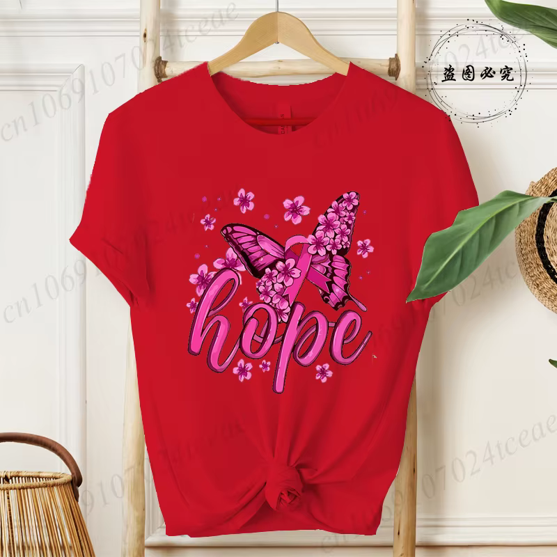 T-shirt pour femme avec imprimé guerrier de la lutte contre le cancer du sein