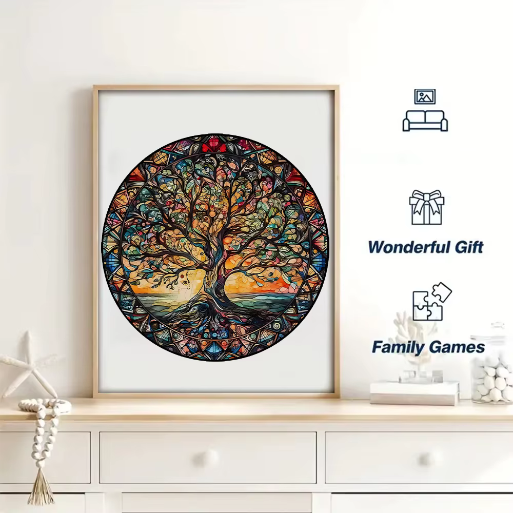 Puzzle en bois arbre de vie pour adultes et adolescents