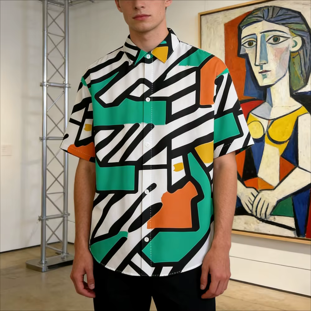 Chemise à manches courtes pour homme