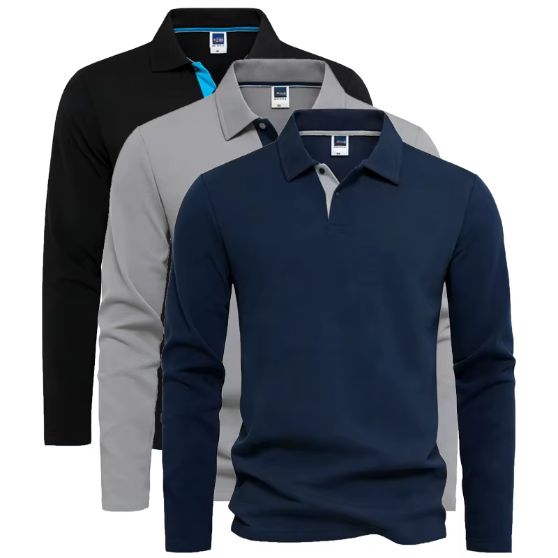 T-shirts à manches longues 95% coton pour hommes
