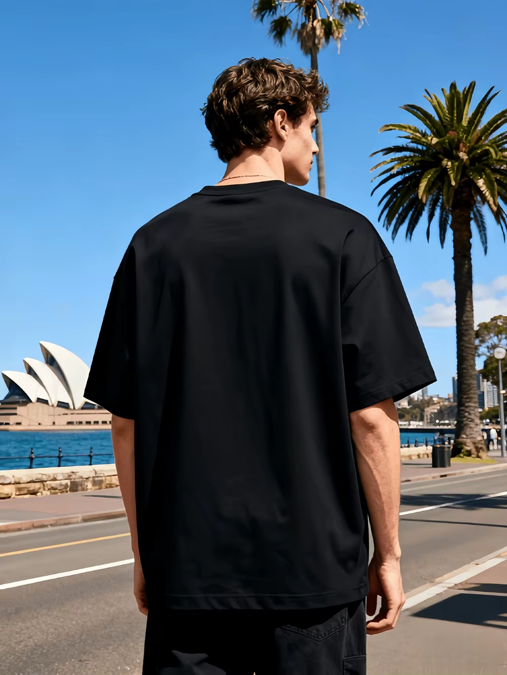 T-shirt graphique saisissant pour homme Vandersex - Chemise confortable pour tous les jours avec design à blocs de