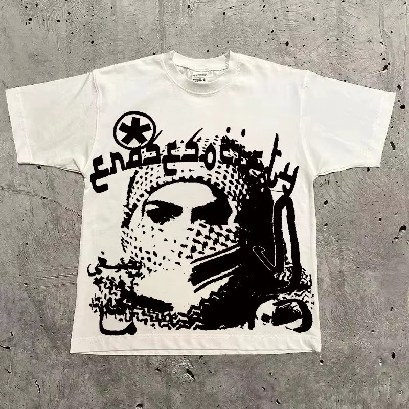 T-shirt graphique hommes femmes haut Vintage Hip Hop Streetwear surdimensionné