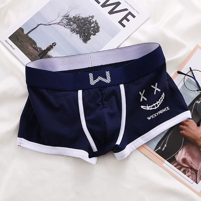 Hommes Boxer Shorts mode poche renflement caleçon mâle lettre imprimé Calzoncillo Hombre respirant sport coton Boxer Homme
