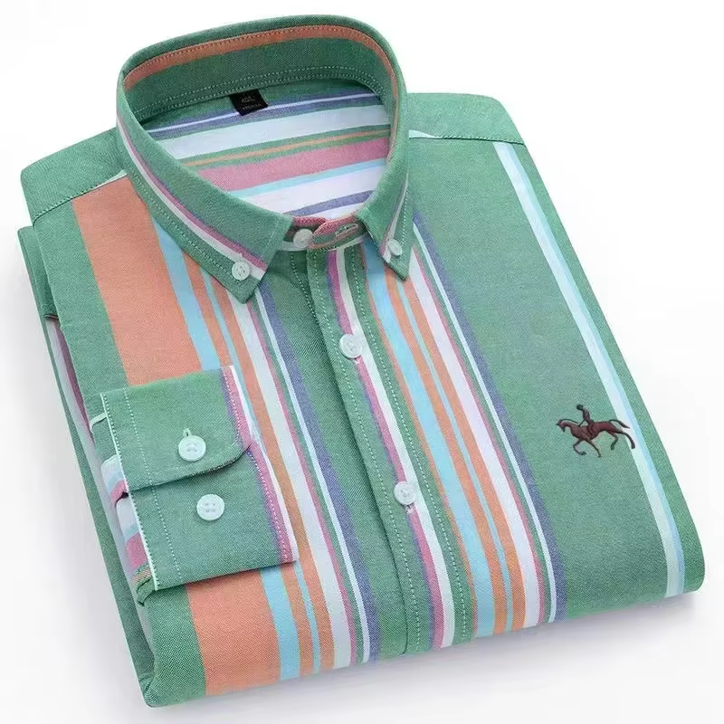 Chemises Oxford à manches longues pour hommes